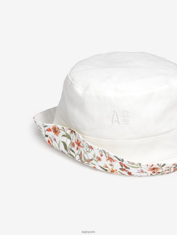 femmes lait pr Aigle chapeau bob réversible avec bordure accessoires 2F486663