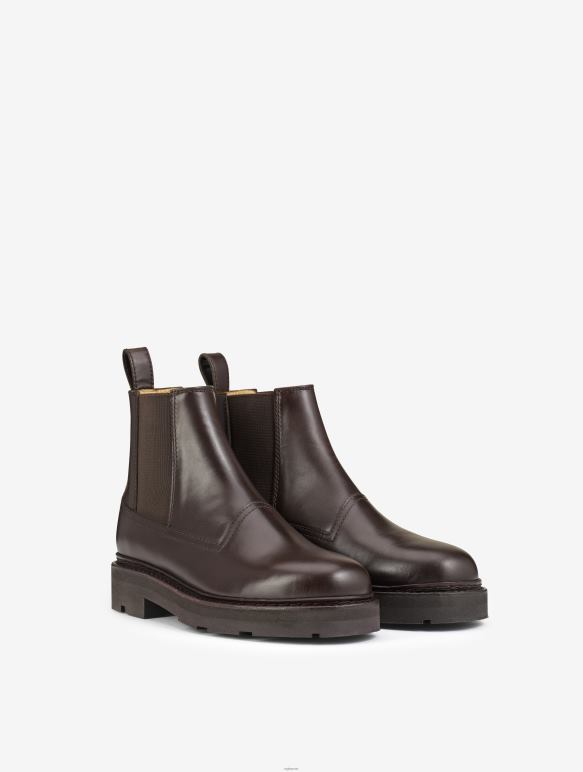 femmes Bourbon Aigle la bottine chelsea en cuir à coutures norvégiennes bottes 2F486561