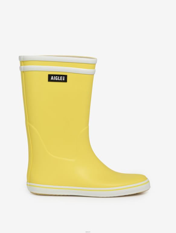 femmes jaune/blanc Aigle botte de plage emblématique bottes 2F486512