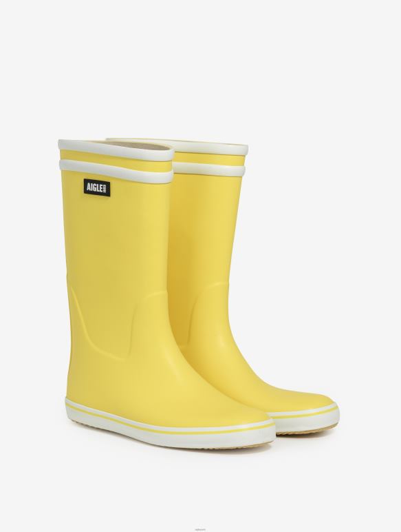 femmes jaune/blanc Aigle botte de plage emblématique bottes 2F486512