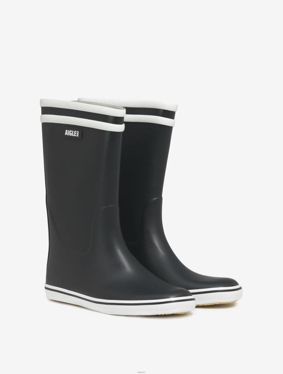 femmes marine/blanc Aigle botte de plage emblématique bottes 2F486507