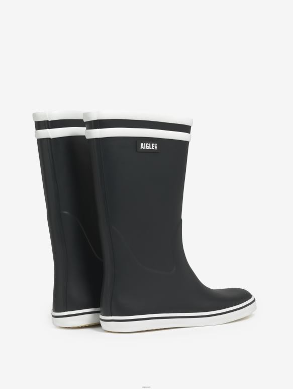 femmes marine/blanc Aigle botte de plage emblématique bottes 2F486507