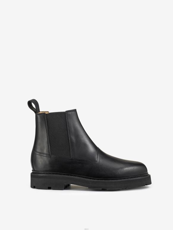 femmes noir Aigle la bottine chelsea en cuir à coutures norvégiennes bottes 2F486510