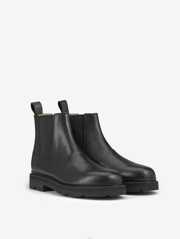 femmes noir Aigle la bottine chelsea en cuir à coutures norvégiennes bottes 2F486510