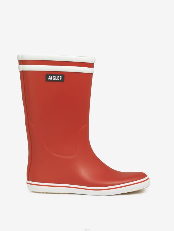 femmes rouge/blanc Aigle botte de plage emblématique bottes 2F486516