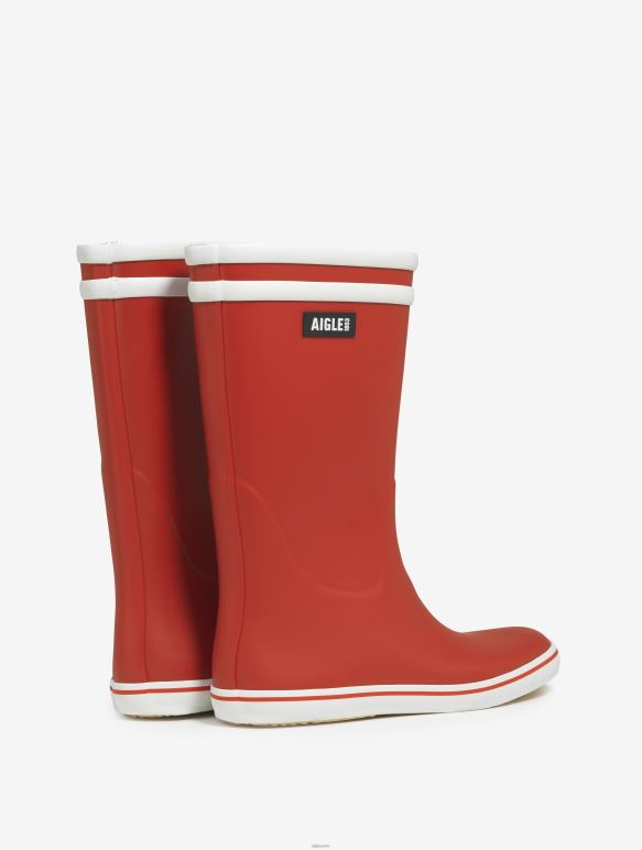 femmes rouge/blanc Aigle botte de plage emblématique bottes 2F486516