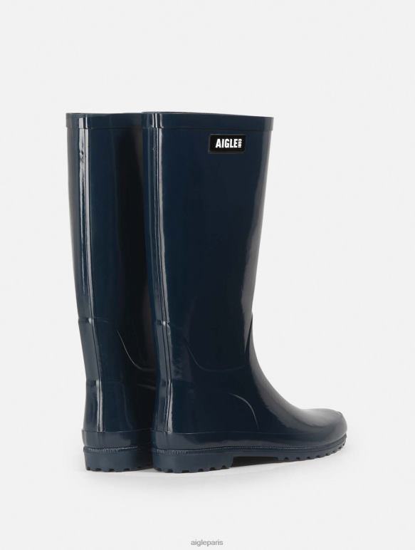 femmes Marin Aigle botte de pluie vernie bottes 2F486534