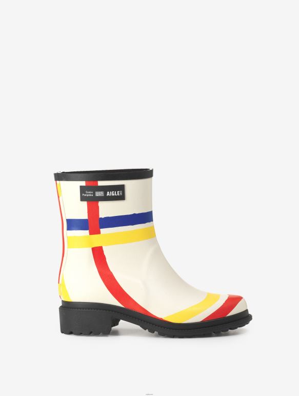 femmes Mondrian Aigle x Centre Pompidou botte de pluie fabriquée en france bottes 2F486645