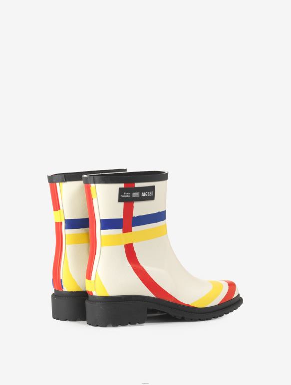 femmes Mondrian Aigle x Centre Pompidou botte de pluie fabriquée en france bottes 2F486645