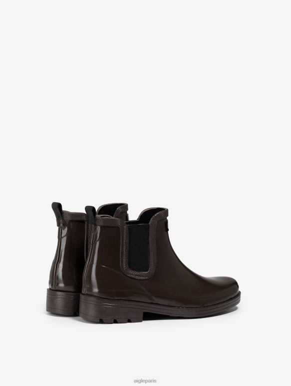 femmes cacao Aigle botte de pluie d'inspiration équestre bottes 2F486519
