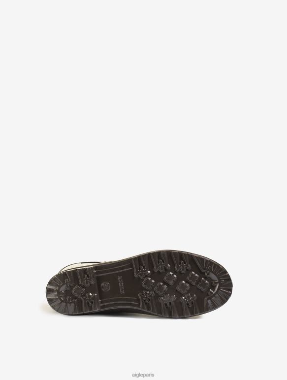femmes cacao Aigle botte de pluie vernie à la cheville bottes 2F486517