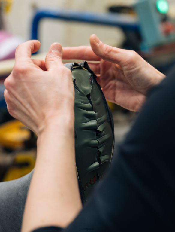 femmes citronné Aigle bottes de pluie à sol cranté fabriquées en france bottes 2F486525