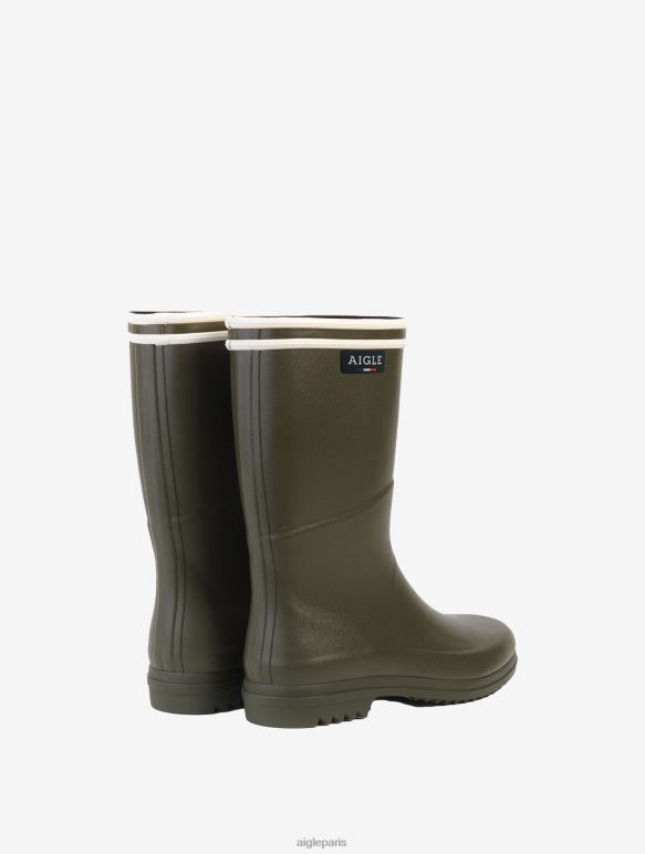 femmes kaki Aigle bottes de pluie à sol cranté fabriquées en france bottes 2F486661