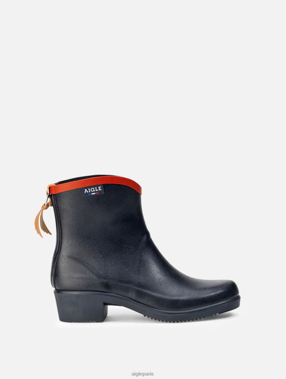 femmes marine/rouge Aigle bottines de pluie polyvalentes fabriquées en france bottes 2F486704