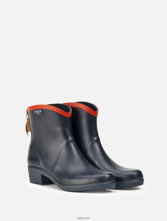 femmes marine/rouge Aigle bottines de pluie polyvalentes fabriquées en france bottes 2F486704