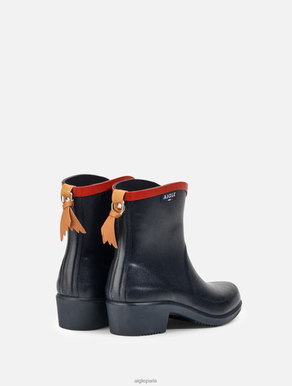 femmes marine/rouge Aigle bottines de pluie polyvalentes fabriquées en france bottes 2F486704