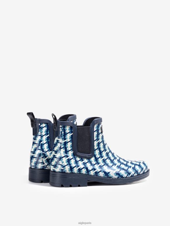 femmes monogramme Aigle version imprimée de la botte de pluie d'inspiration équestre bottes 2F486632