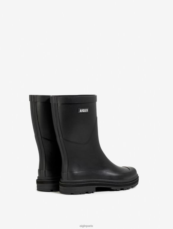femmes noir Aigle botte de pluie hybride à la cheville pour un style imbattable bottes 2F486524