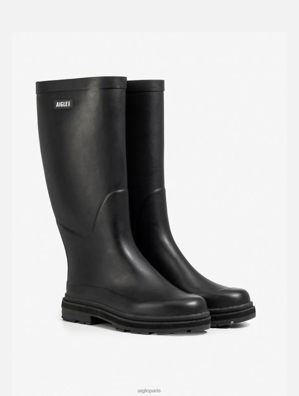 femmes noir Aigle botte de pluie hybride pour un style imbattable bottes 2F486522