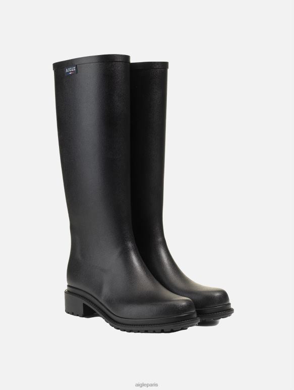 femmes noir Aigle botte de pluie urbaine fabriquée en france bottes 2F486562