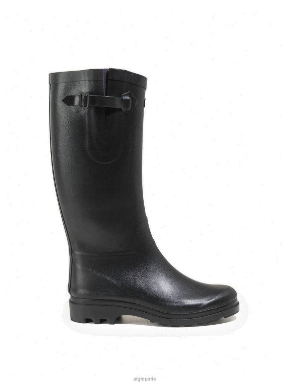 femmes noir Aigle bottes de pluie boyfriend fabriquées en france bottes 2F486604