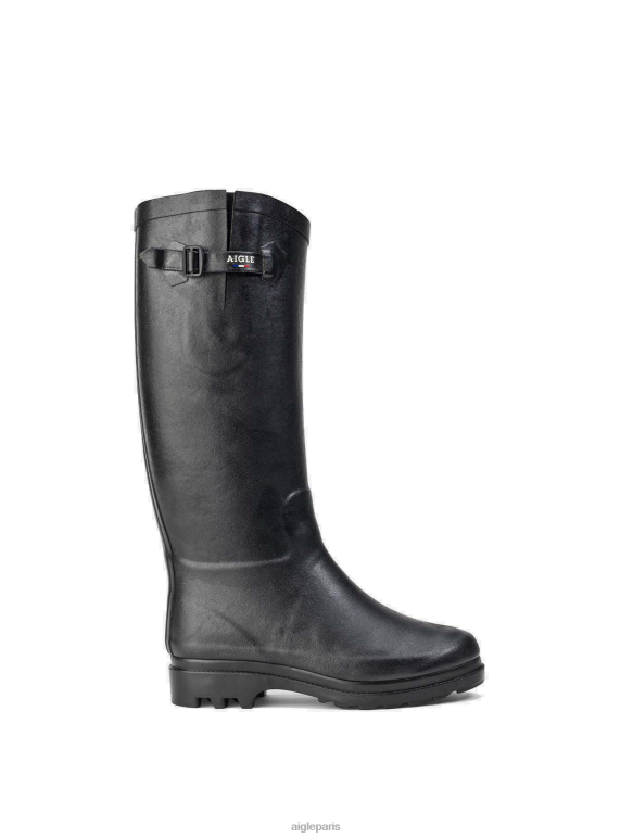 femmes noir Aigle bottes de pluie boyfriend fourrées fabriquées en france bottes 2F486607