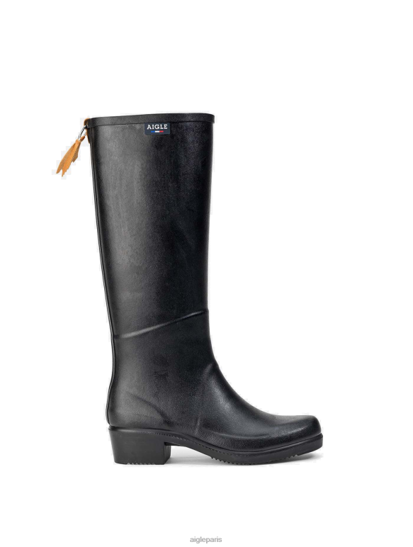 femmes noir Aigle bottes de pluie à talons made in france bottes 2F486702