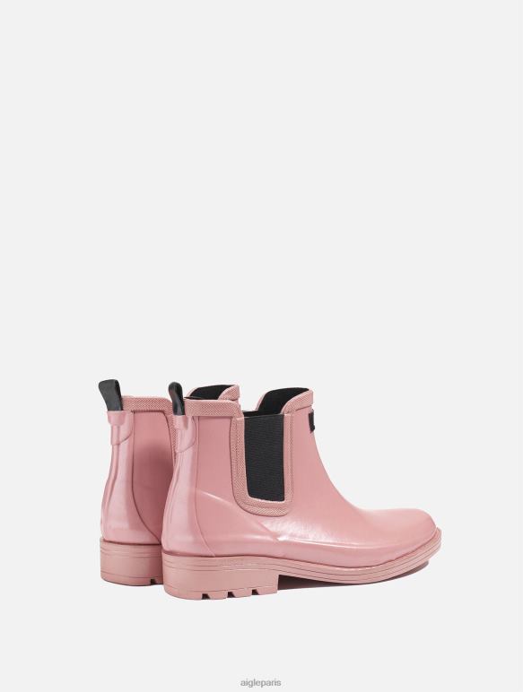 femmes rose brumeuse Aigle botte de pluie d'inspiration équestre bottes 2F486521