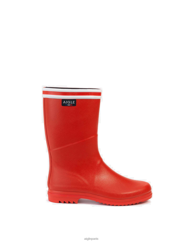 femmes rouge Aigle bottes de pluie à sol cranté fabriquées en france bottes 2F486520