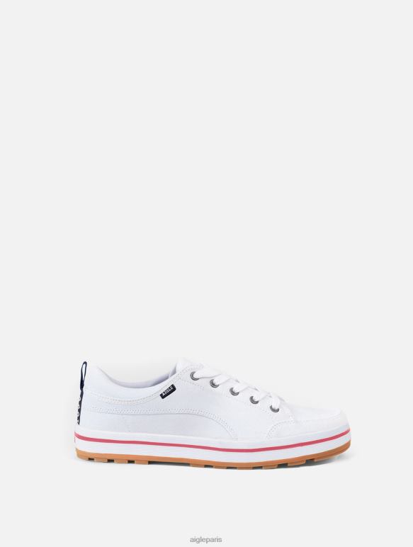 femmes blanc Aigle baskets en toile légère chaussures 2F486712