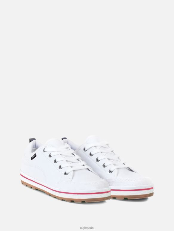 femmes blanc Aigle baskets en toile légère chaussures 2F486712