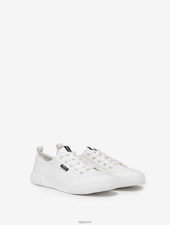 femmes blanc Aigle sneaker en toile chaussures 2F486700