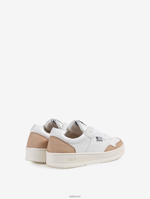 femmes rose brumeuse Aigle la sneaker en cuir durable chaussures 2F486557