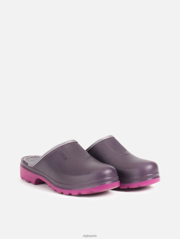 femmes aubergine/dahlia Aigle sabot ultra léger chaussures 2F486603