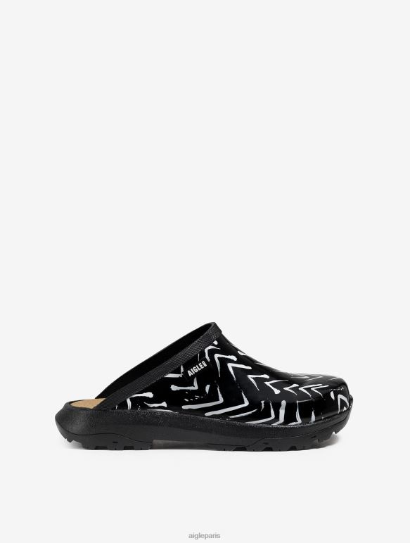 femmes chevron Aigle version imprimée du sabot authentique chaussures 2F486634