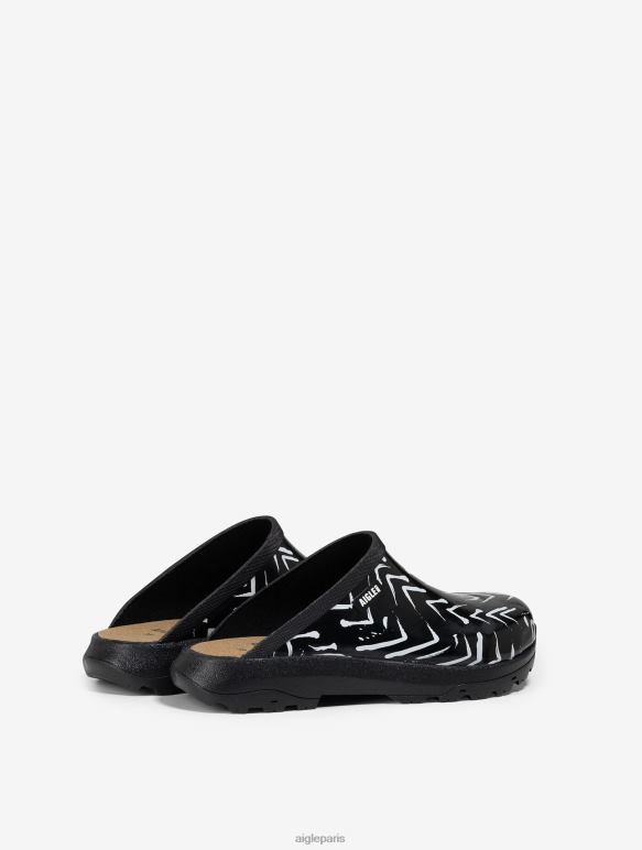femmes chevron Aigle version imprimée du sabot authentique chaussures 2F486634
