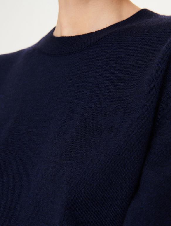 femmes Empire Aigle pull ras du cou en laine mérinos vêtements 2F486593