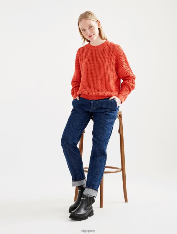 femmes Harissa Aigle pull à manches longues en maille décorative vêtements 2F486529