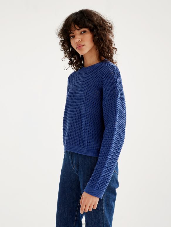 femmes encrebleu Aigle pull à manches longues en maille décorative vêtements 2F486541