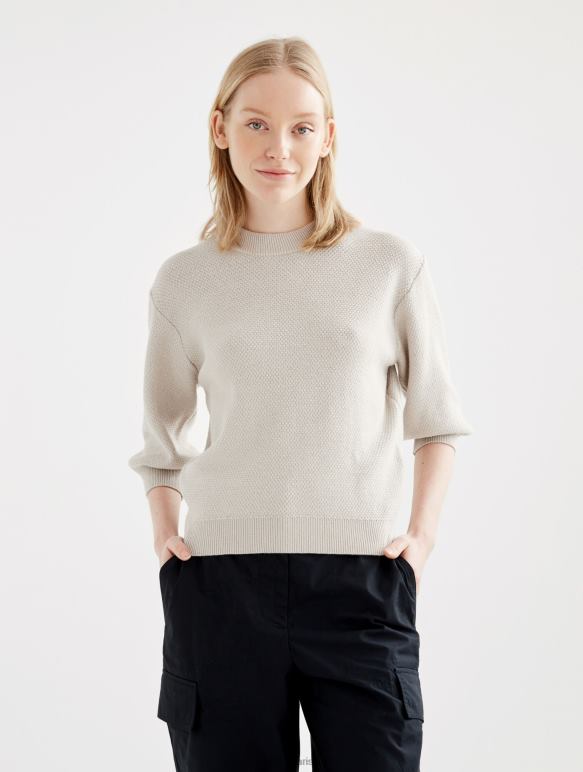 femmes martre Aigle pull à manches courtes avec maille décorative vêtements 2F486458