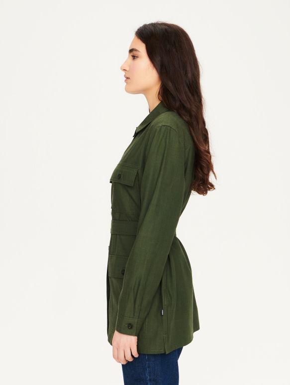 femmes avocat Aigle surchemise en coton et tencel vêtements 2F486657
