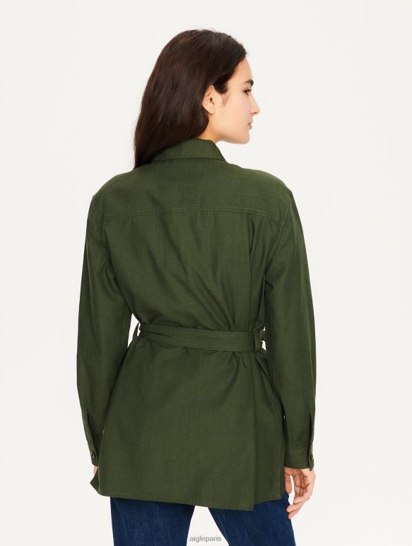 femmes avocat Aigle surchemise en coton et tencel vêtements 2F486657