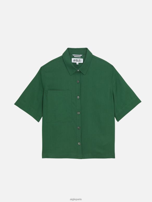 femmes botanique Aigle chemise ample à manches courtes vêtements 2F486469