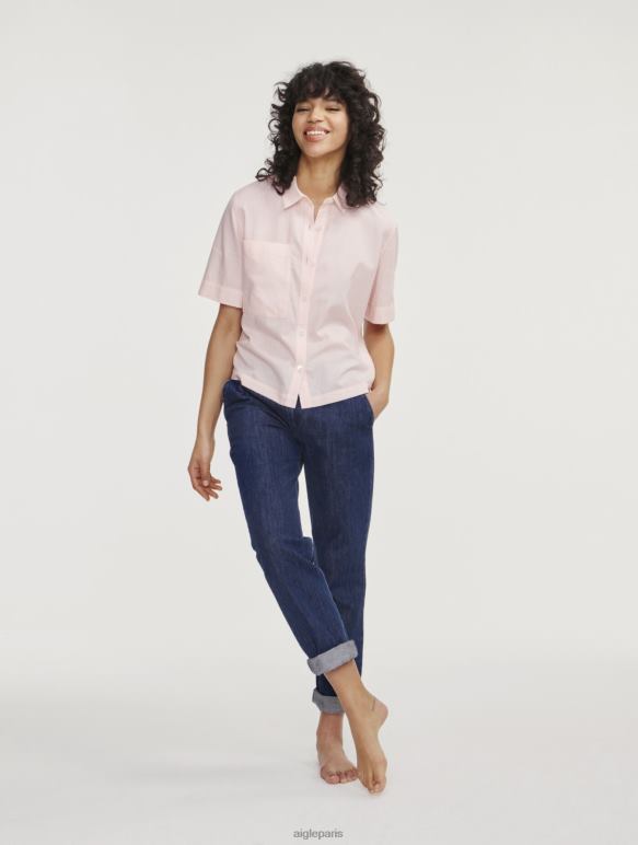 femmes cérisier Aigle chemise ample à manches courtes vêtements 2F486465