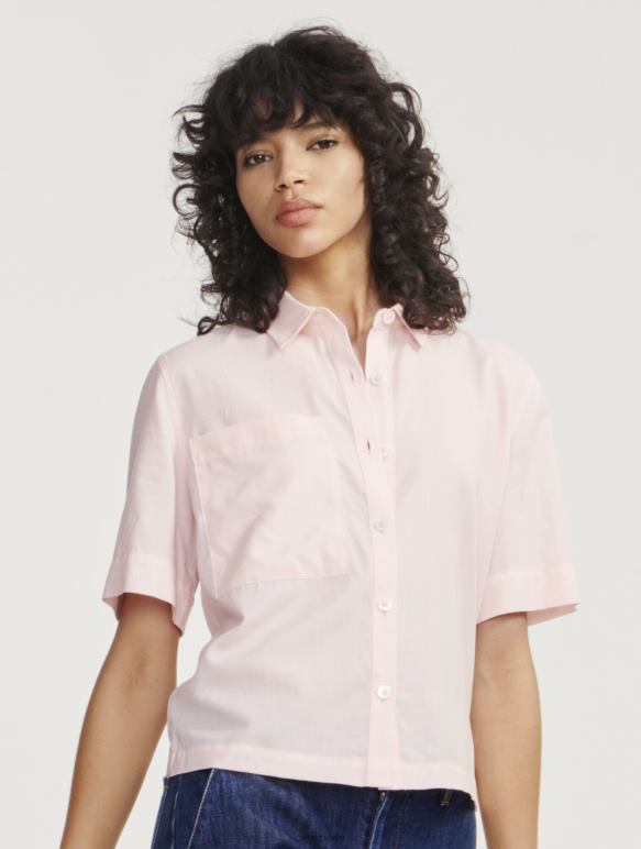 femmes cérisier Aigle chemise ample à manches courtes vêtements 2F486465
