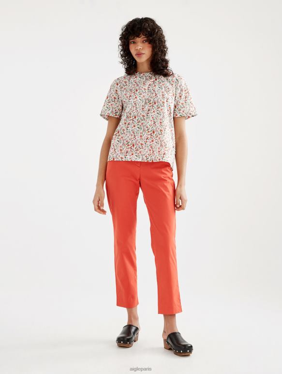femmes lait pr Aigle chemisier liberty london à manches courtes vêtements 2F486572