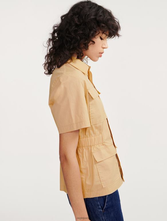 femmes osier Aigle veste saharienne à manches courtes vêtements 2F486442