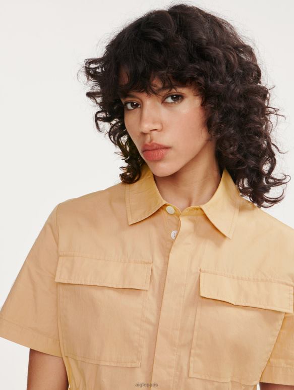 femmes osier Aigle veste saharienne à manches courtes vêtements 2F486442