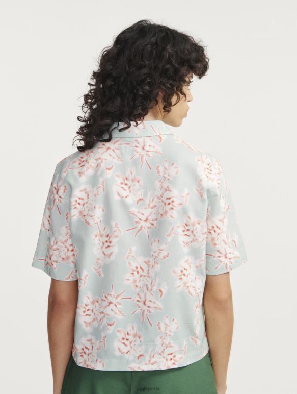 femmes réséda pr Aigle chemise ample à manches courtes vêtements 2F486492