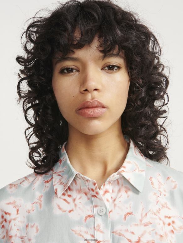 femmes réséda pr Aigle chemise ample à manches courtes vêtements 2F486492